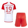 Maillot de Supporter Bayern Munich Alphonso Davies 19 Domicile 2023-24 Pour Enfant